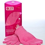 Увлажняющие перчатки с гелевой пропиткой, цвет розовый SPA Belle - купить средство для увлажнения кожи в интернет-магазине MaximDeo.ru