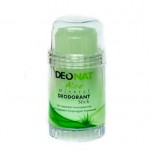 Минеральный дезодорант с соком Алое на винтовой основе DeoNat 80 гр зеленый