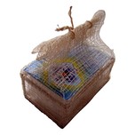 Кристалл (плавл. брусок) в подарочной шкатулке, плетеной  из пальмы Рапия ,100 гр - купить средство от запаха пота в интернет-магазине MaximDeo.ru